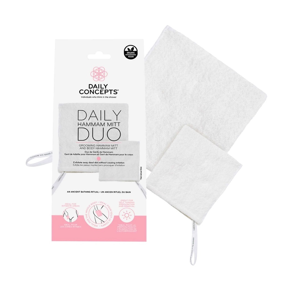 Brand New Daily Concepts Hammam Mitt Duo